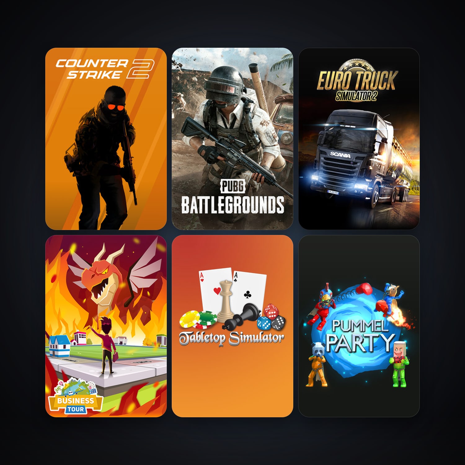 CS2 Prime + Euro Truck Simulator 2, 20 games, Steam 10, clean — HabibiAccounts