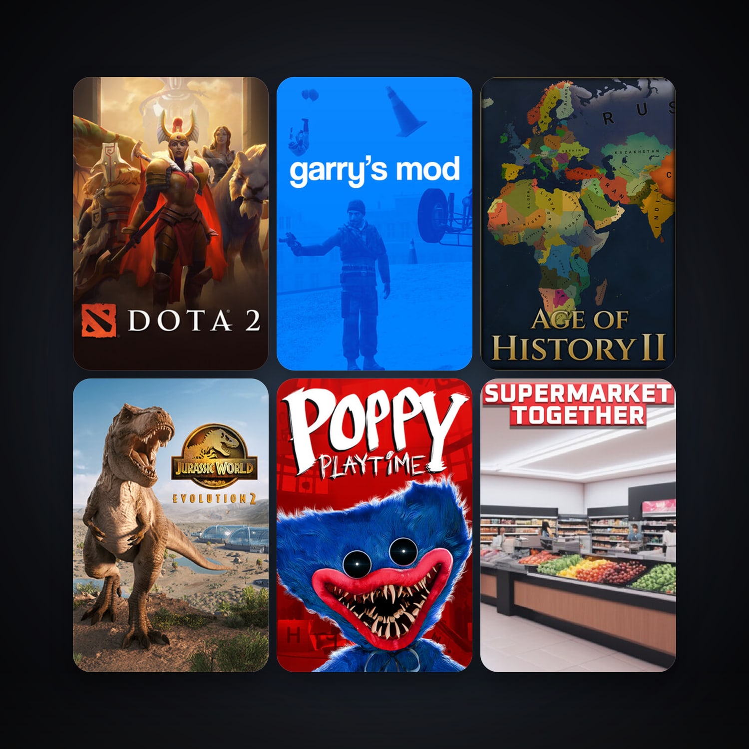 Dota 2 + Garry's Mod, 27 games, clean — HabibiAccounts