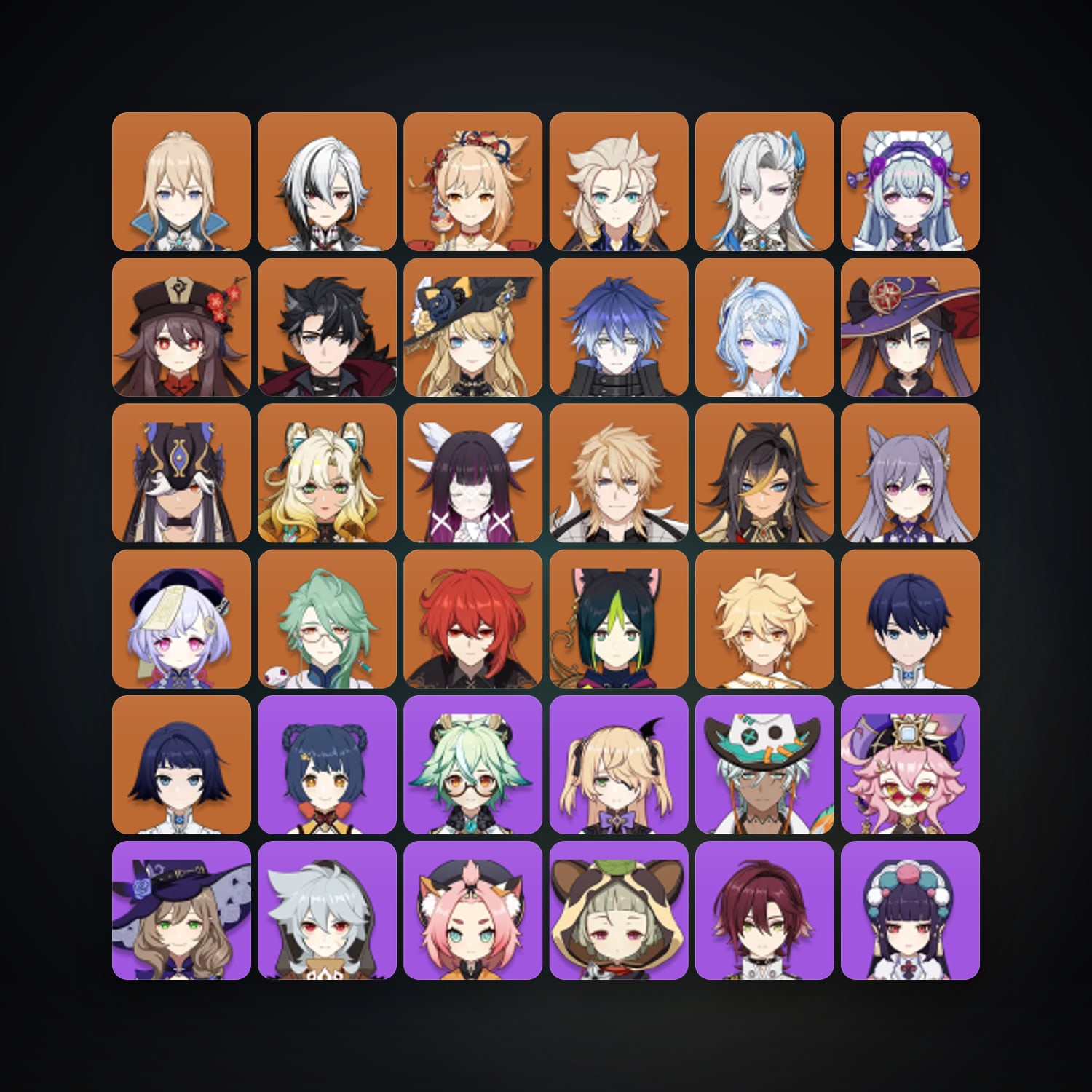 Genshin Impact | AR 57 | 72 Chars | 22× 5★ — Genshin / miHoYo Account — HabibiAccounts