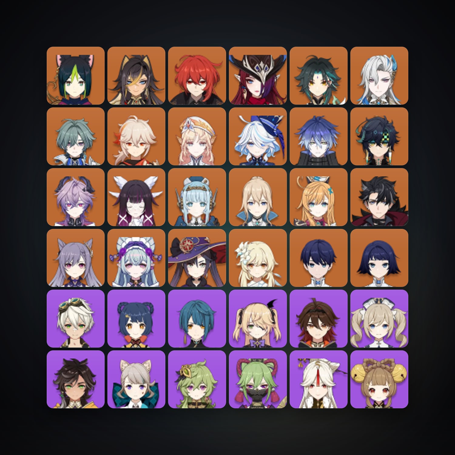 جينشن إمباكت | AR 59 | 73 شخصية | 21× 5★ — HabibiAccounts