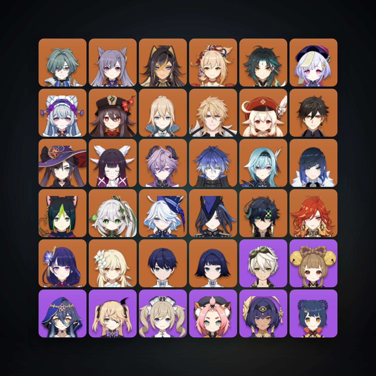 جينشن إمباكت | AR 60 | 77 شخصية | 25× 5★ — HabibiAccounts