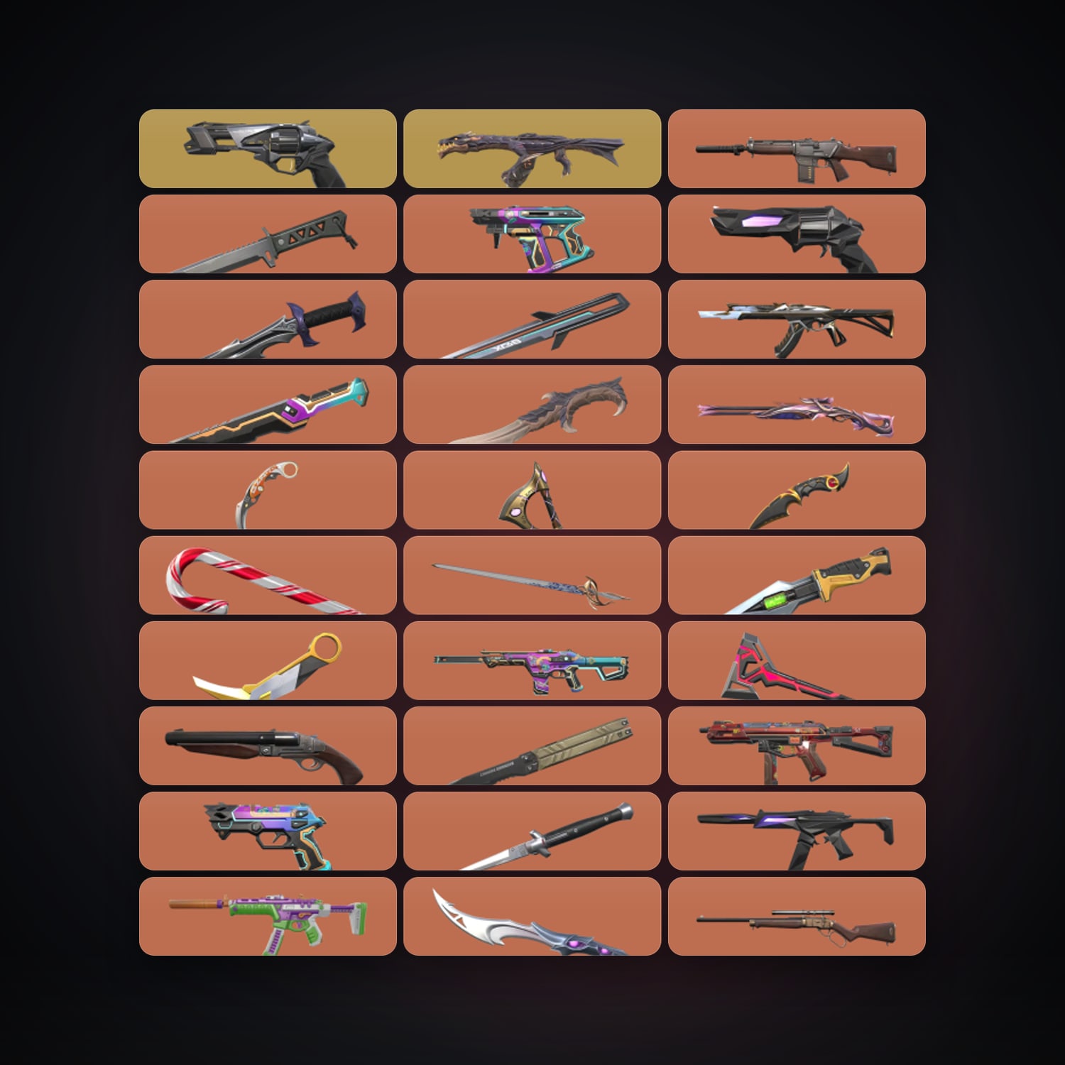 AP Ascendant 3 locker — 21 knives, 224 skins, lvl 422 — HabibiAccounts