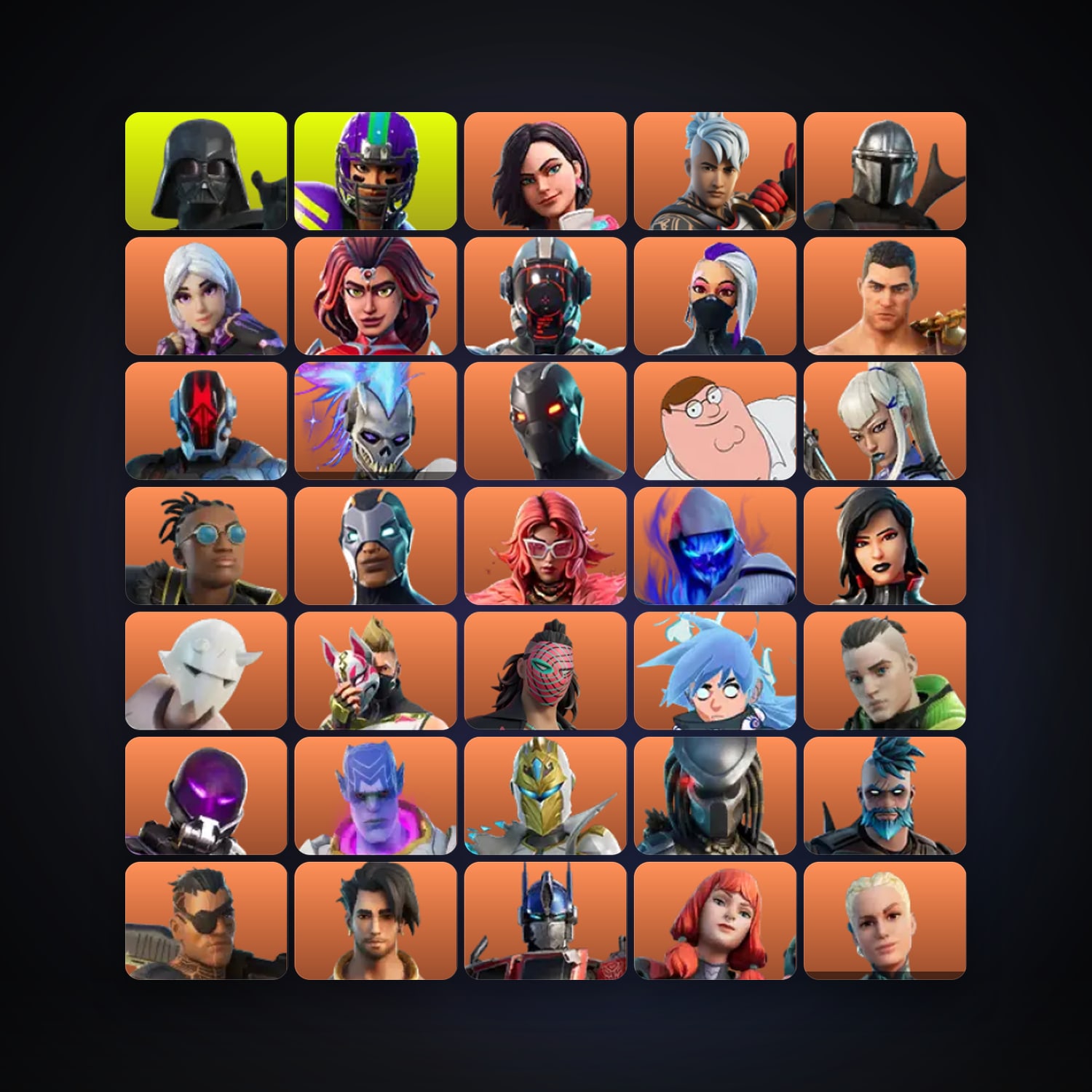 Fortnite locker — 228 skins — 600 V-Bucks — lvl 3988 — HabibiAccounts