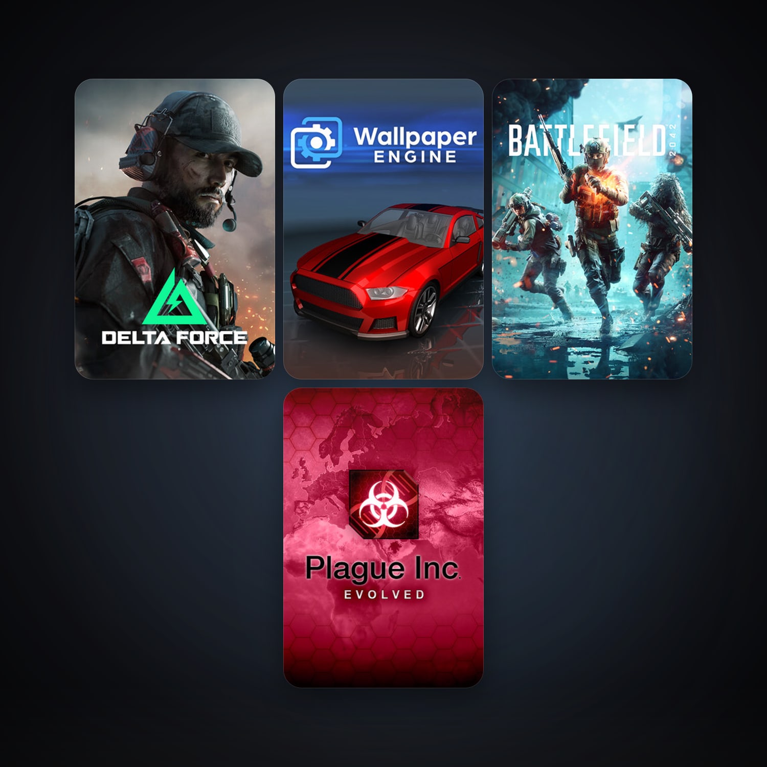 Plague Inc: Evolved + Wallpaper Engine, 7 games, clean — HabibiAccounts