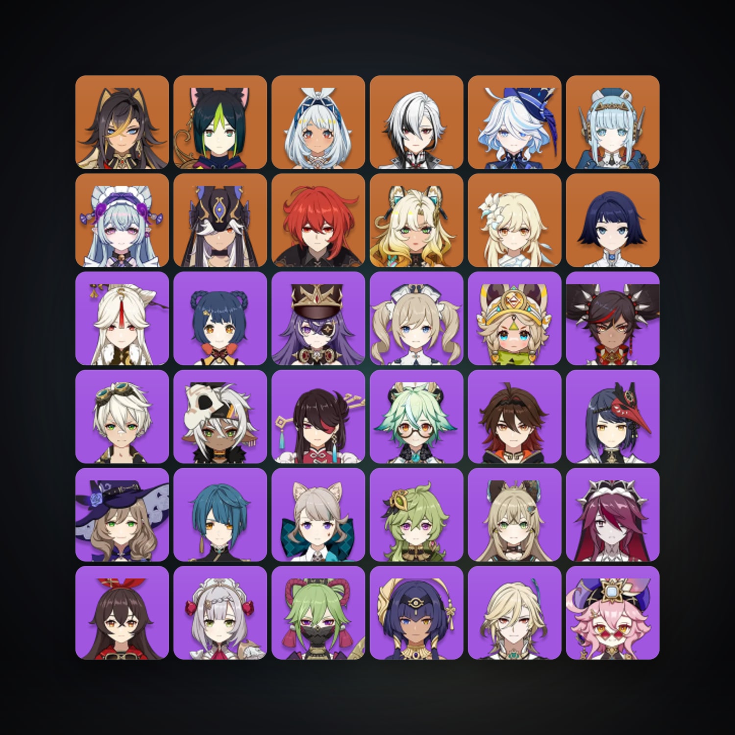 جينشن إمباكت | AR 56 | 53 شخصية | 10× 5★ — HabibiAccounts
