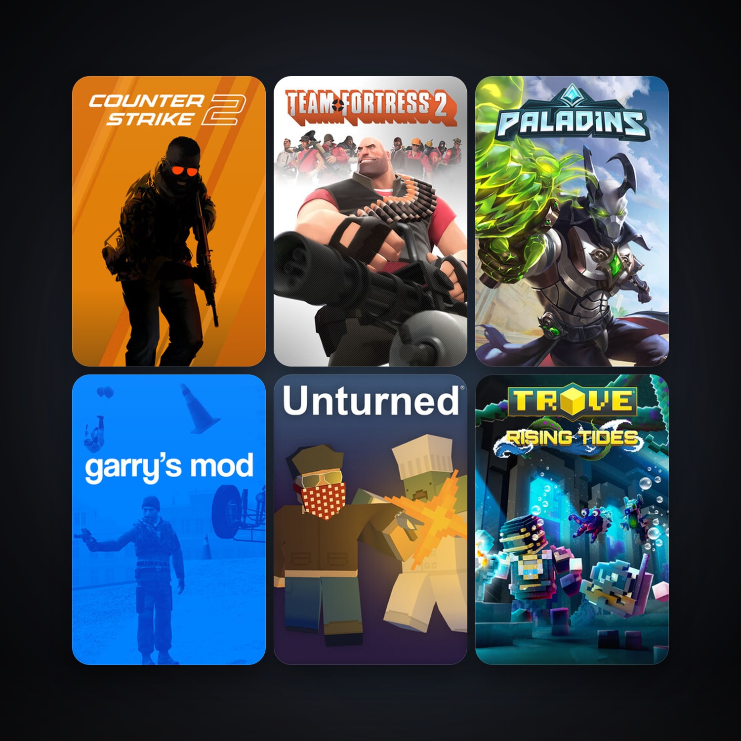 Team Fortress 2 + CS2 Prime, 41 games, Steam 10, clean — HabibiAccounts