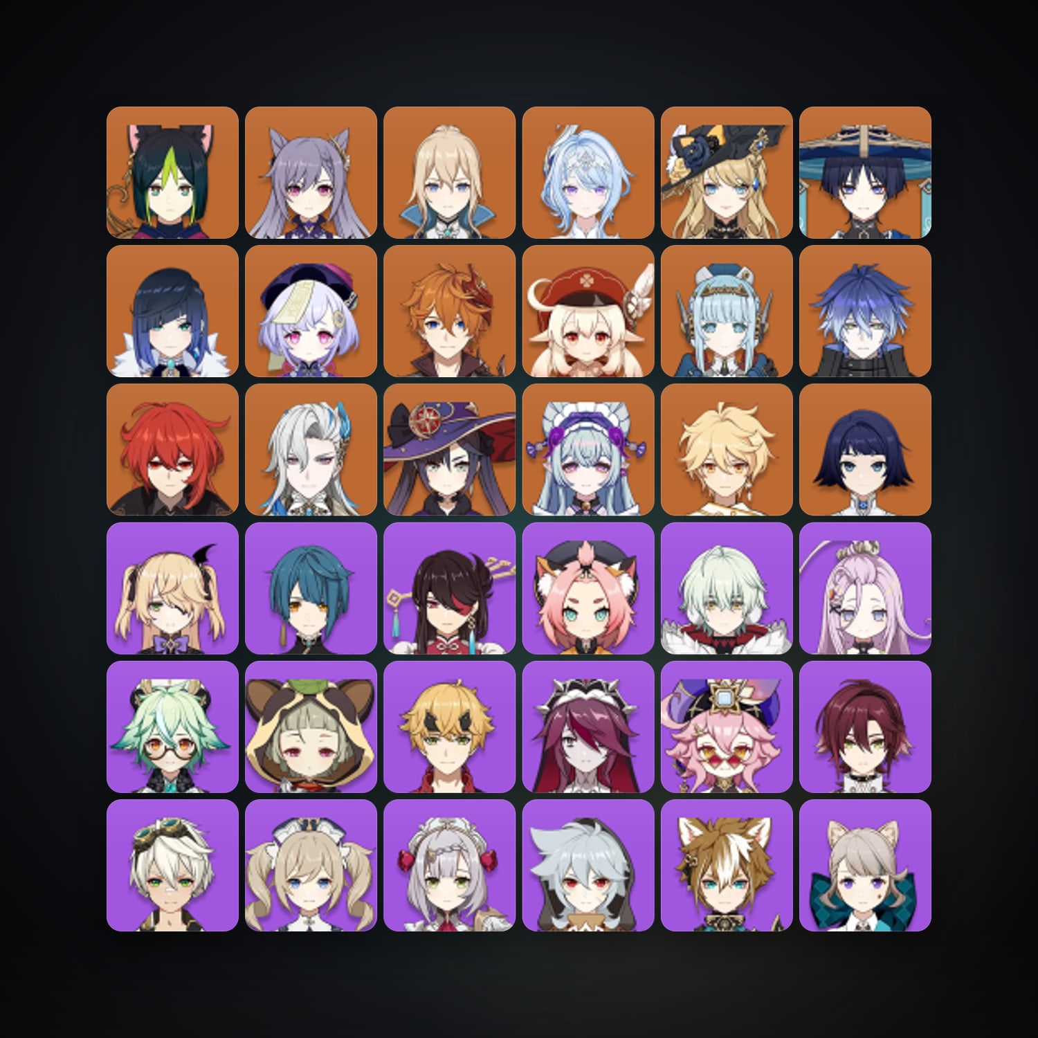 Genshin Impact | AR 57 | 60 Chars | 16× 5★ — Genshin / miHoYo Account — HabibiAccounts