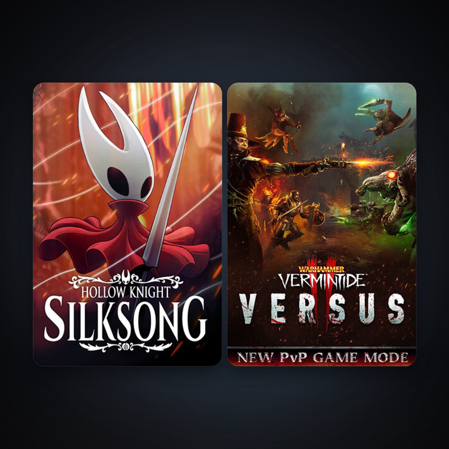 Warhammer: Vermintide 2 + Hollow Knight: Silksong, 2 games, clean — HabibiAccounts