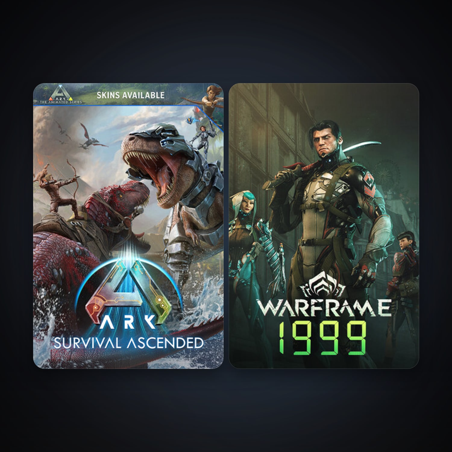 Warframe + ARK: Survival Ascended, 2 games, clean — HabibiAccounts