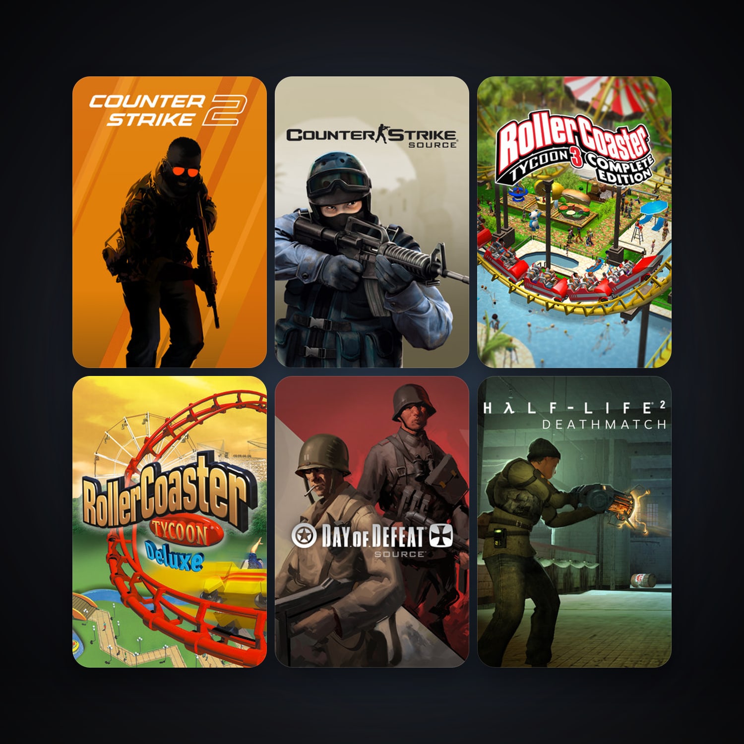Counter-Strike: Source + Day of Defeat: Source, 10 games, Steam 10, clean — HabibiAccounts