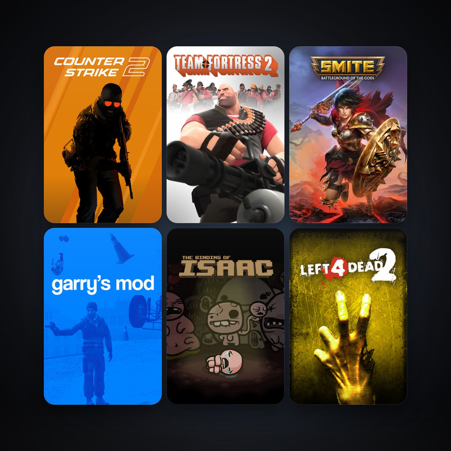 Team Fortress 2 + Left 4 Dead 2, 24 games, Steam 10, clean — HabibiAccounts