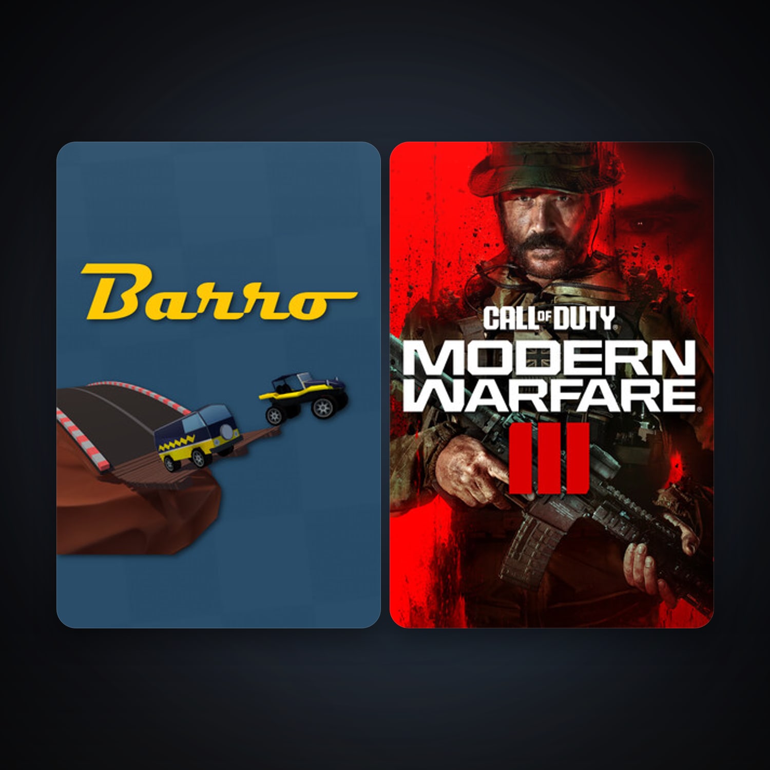 Barro + Call of Duty: Modern Warfare 3 (III), 4 games, clean — HabibiAccounts