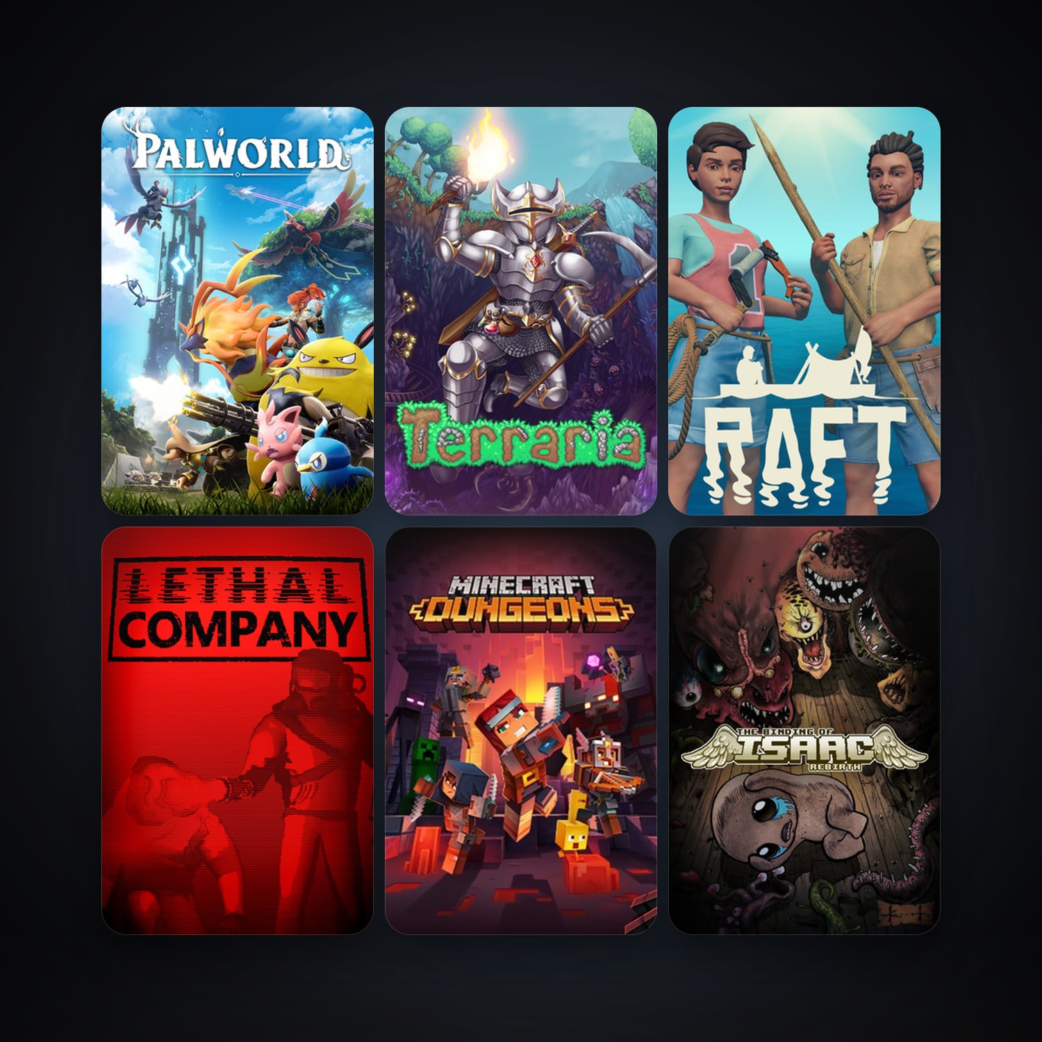 Terraria + The Binding of Isaac: Rebirth, 32 games, clean — HabibiAccounts