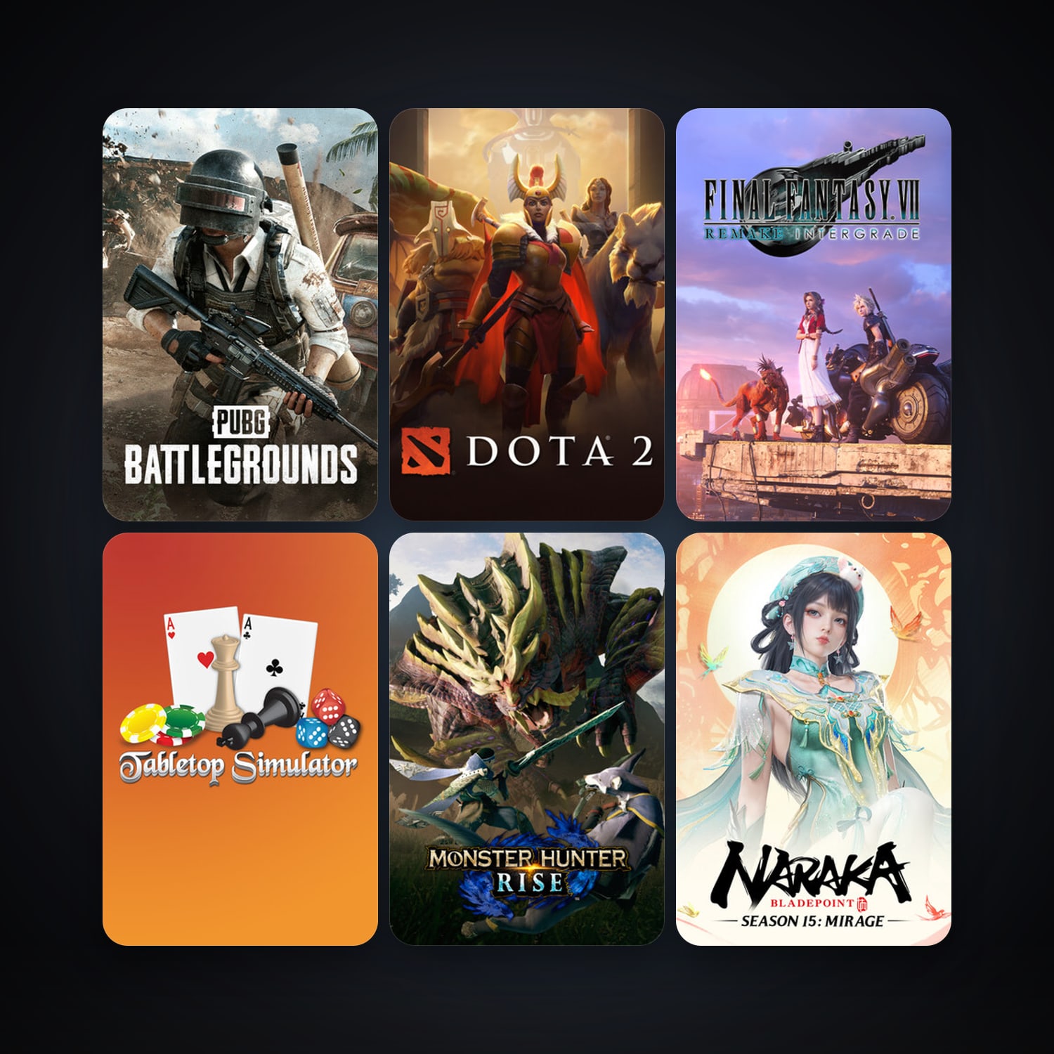 Dota 2 + Tabletop Simulator, 7 games, clean — HabibiAccounts