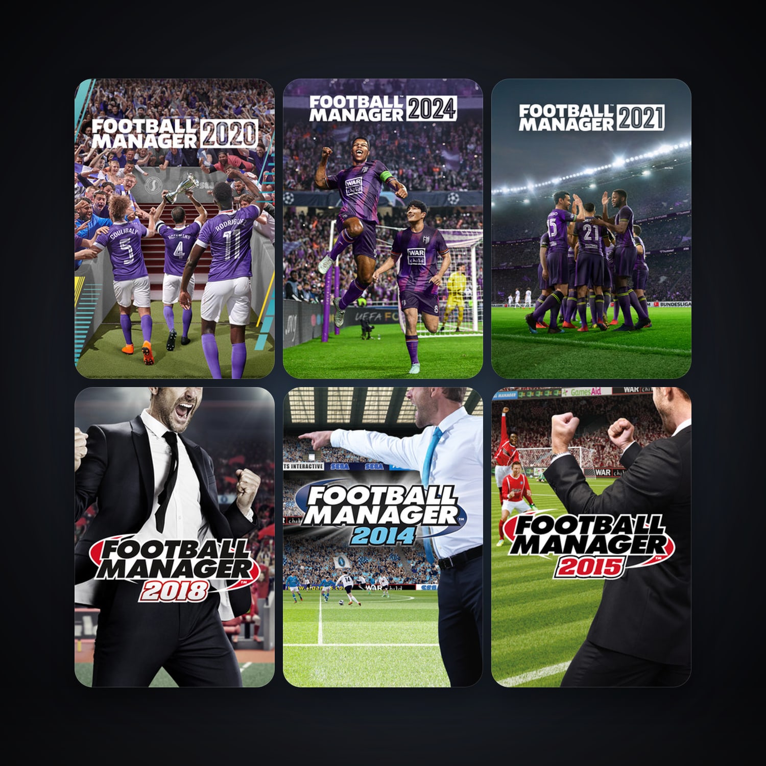 Football Manager 2014 + Football Manager 2015, 19 games, clean — HabibiAccounts