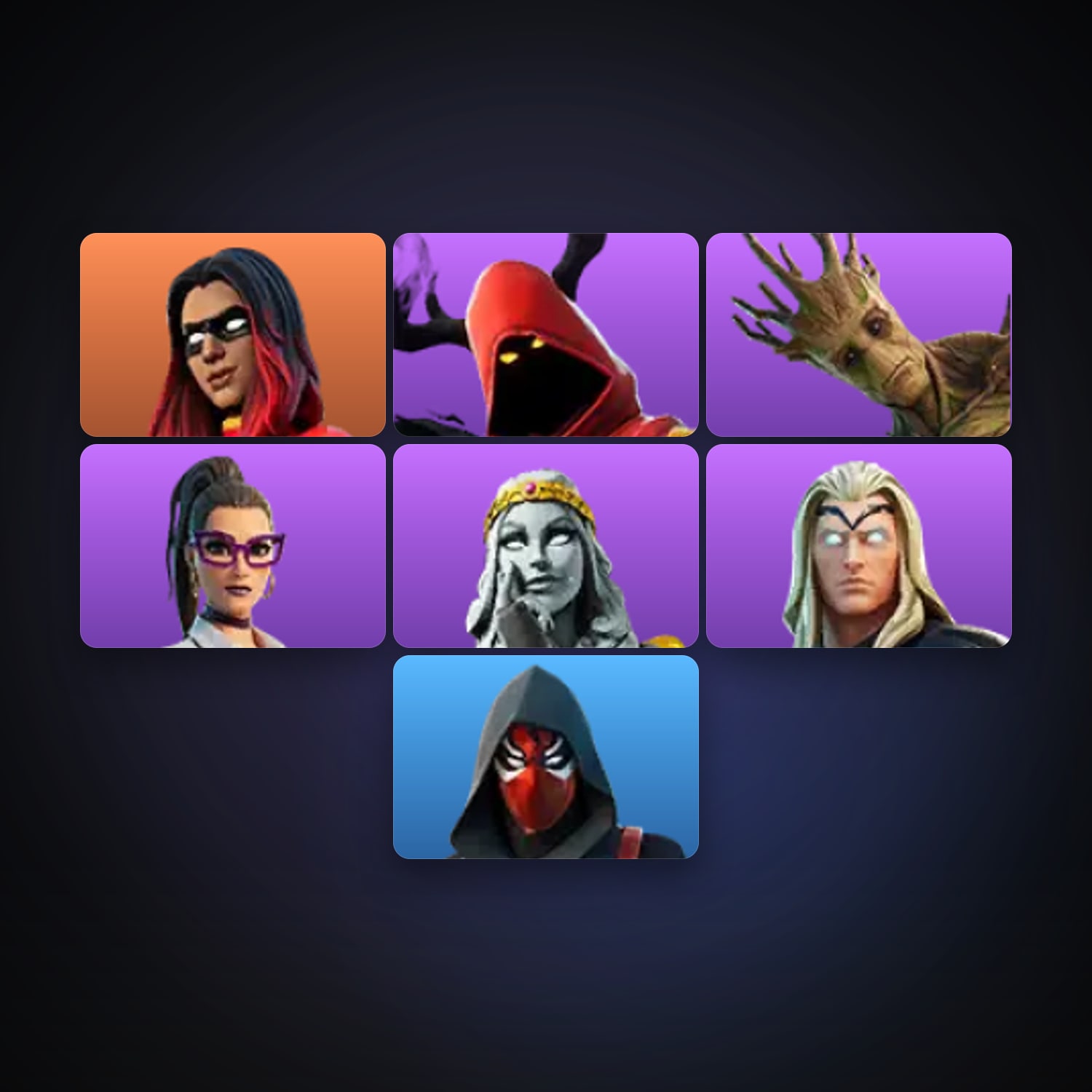 Joltara — Cloaked Shadow — 7 skins — 1.1K V-Bucks — lvl 168 — HabibiAccounts