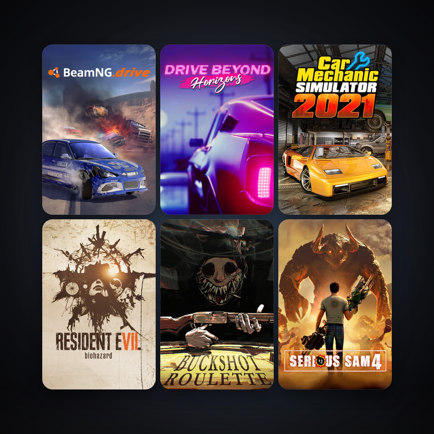 Serious Sam 4 + BeamNG.drive, 14 games, clean — HabibiAccounts
