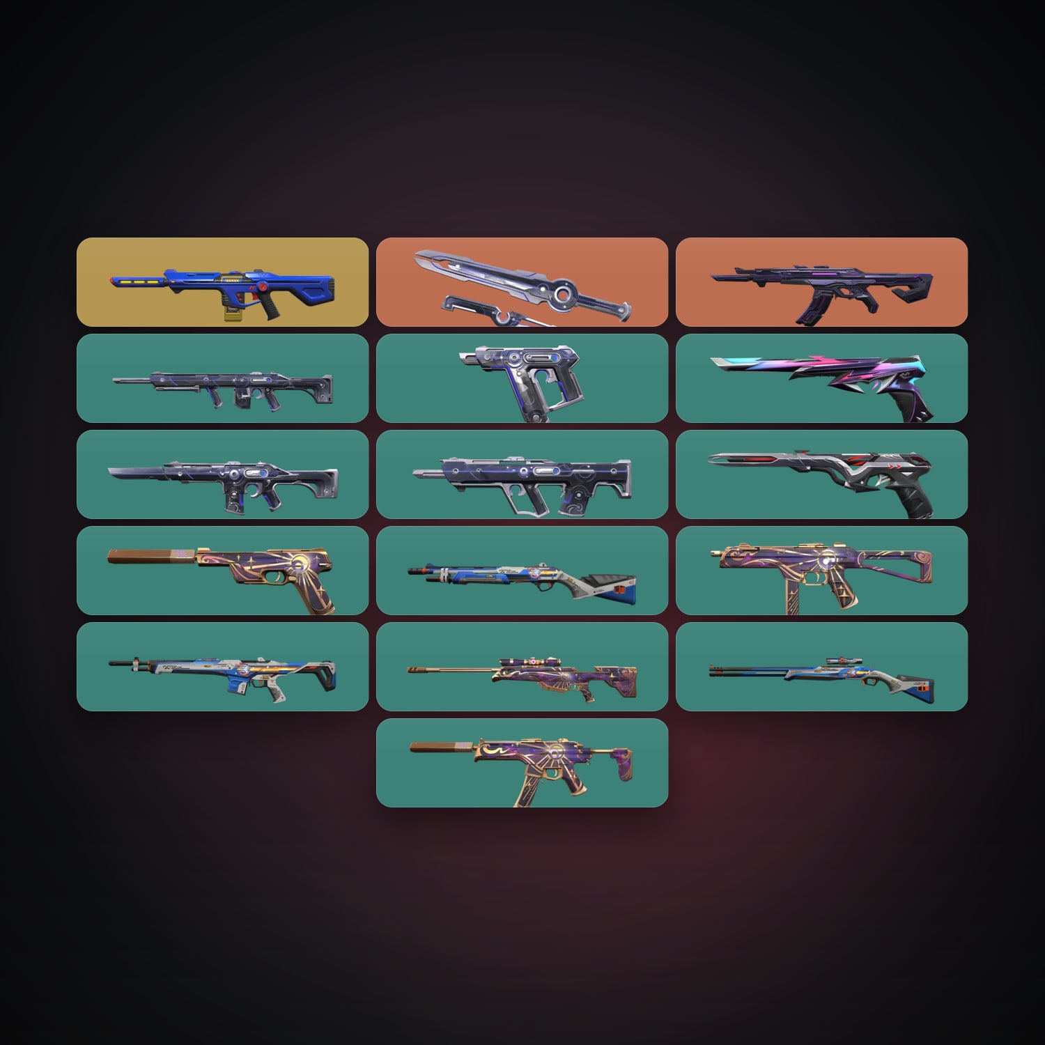 AP Silver 1 locker — 1 knives, 17 skins, lvl 54 — HabibiAccounts