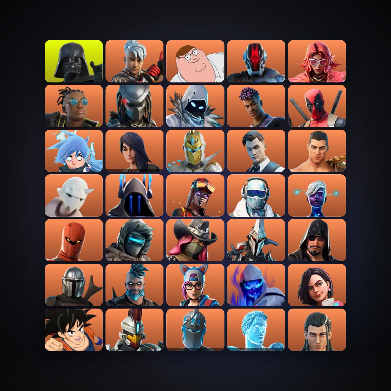 Ronin — Peter Griffin — 204 skins — 800 V-Bucks — lvl 2932 — HabibiAccounts