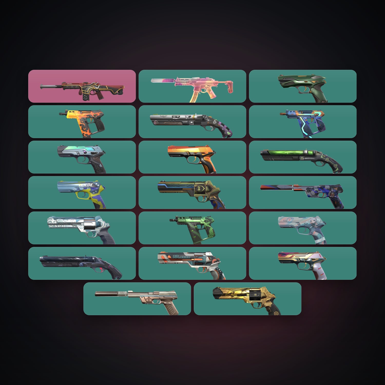 AP Gold 1 locker — 21 skins, lvl 228 — HabibiAccounts