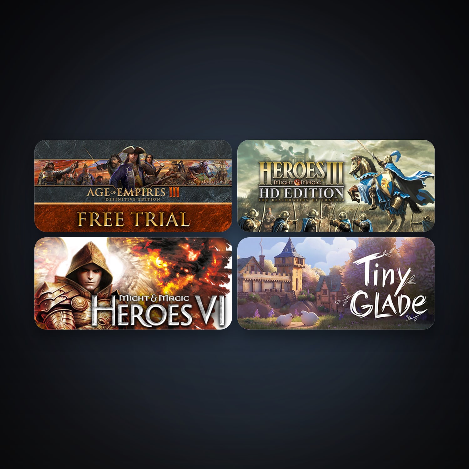 Might & Magic: Heroes VI + Heroes of Might & Magic III - HD Edition, 4 games, clean — HabibiAccounts