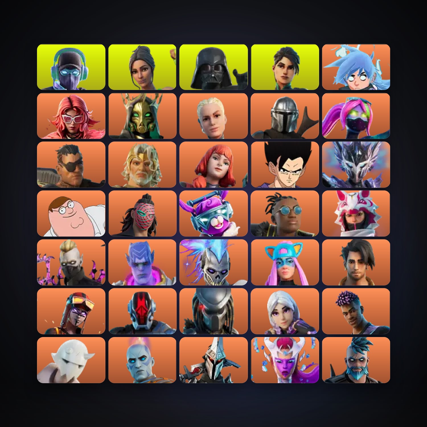 هالحساب فورتنايت Nezumi وValeria، اللوكر مليان 642 سكن، 1.1K فيبوكس، لفل 5521، 1.1K فوز — HabibiAccounts