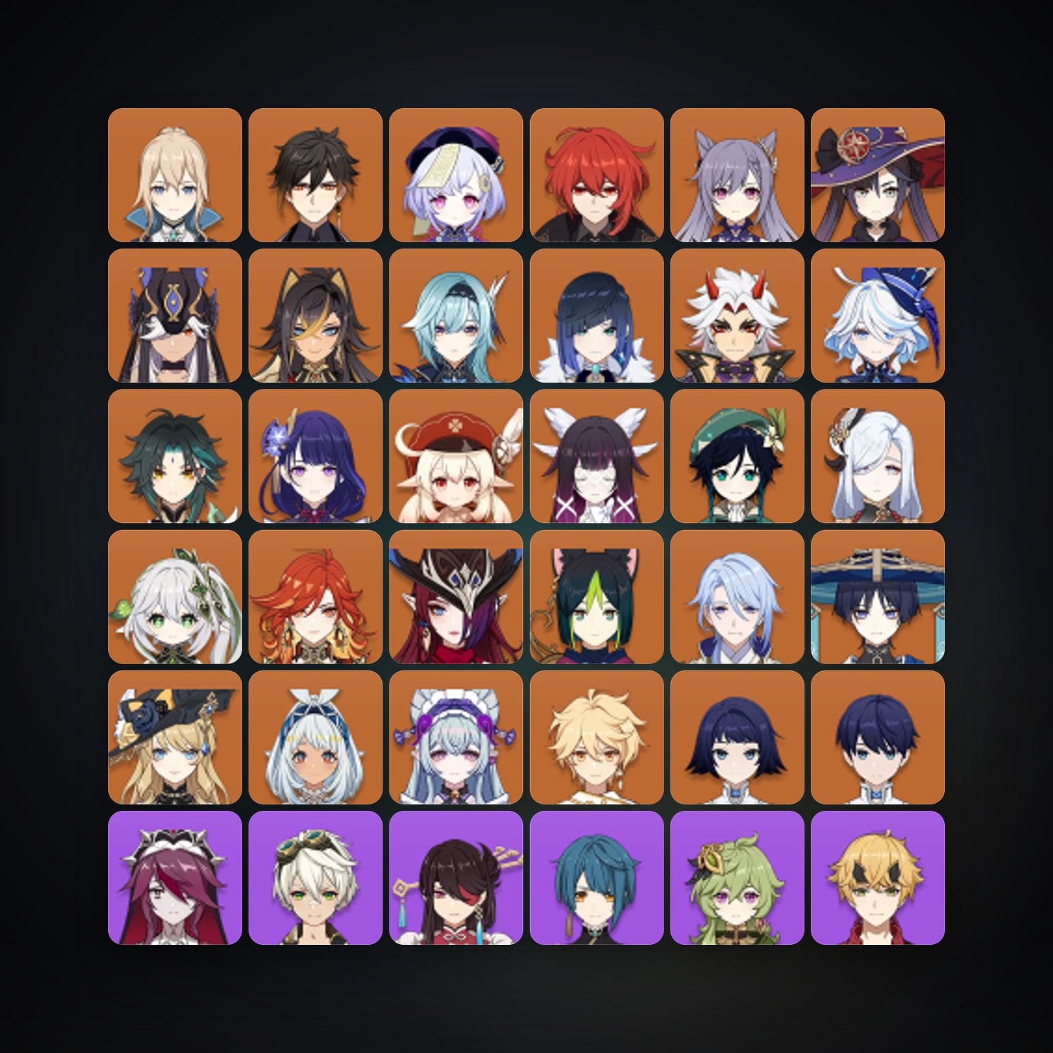 Genshin Impact | AR 59 | 80 Chars | 27× 5★ — Genshin / miHoYo Account — HabibiAccounts