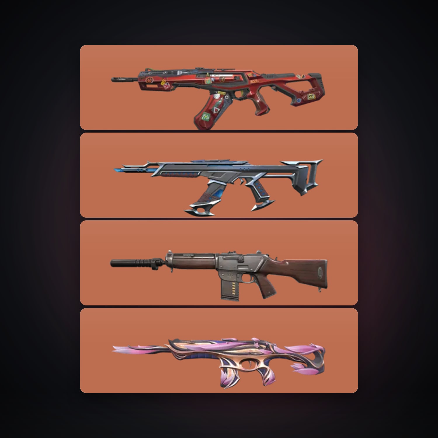 AP Silver 2 locker — 5 skins, lvl 89 — HabibiAccounts