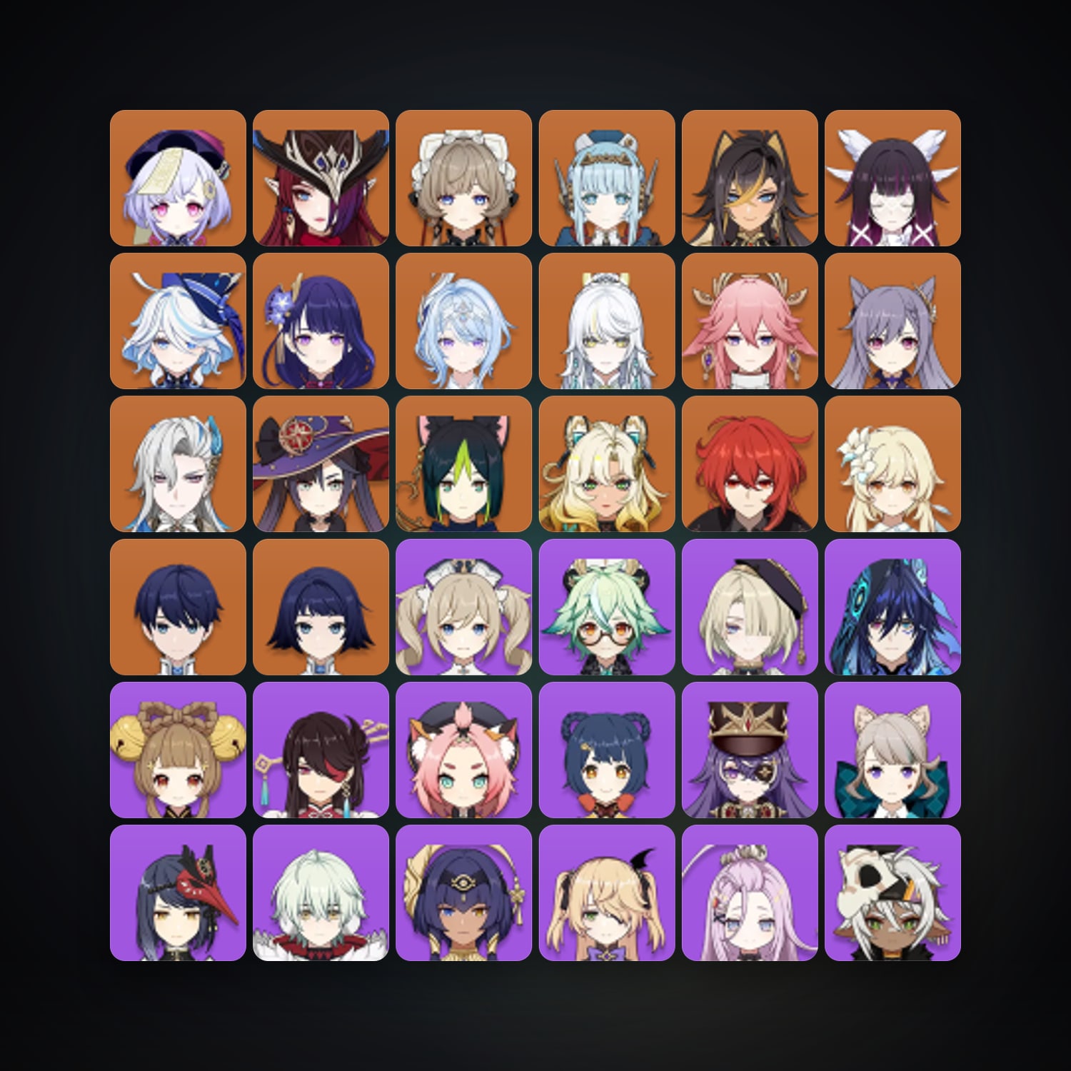 Genshin Impact | AR 57 | 65 Chars | 17× 5★ — Genshin / miHoYo Account — HabibiAccounts