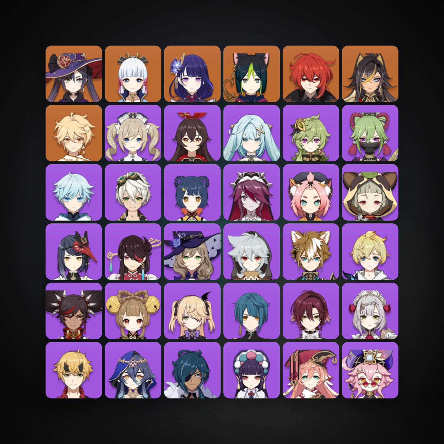 جينشن إمباكت | AR 55 | 42 شخصية | 6× 5★ — HabibiAccounts