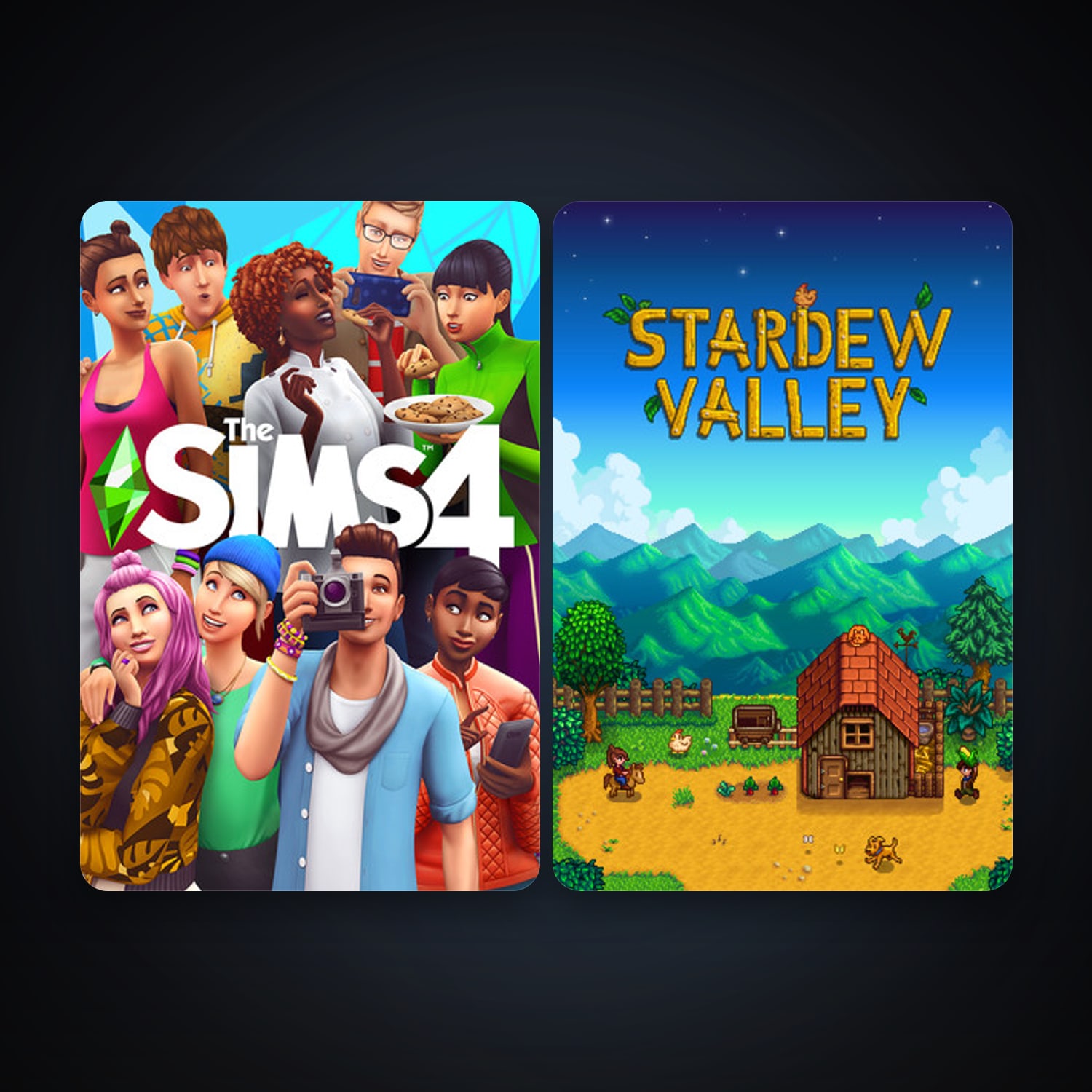 Stardew Valley + The Sims 4, 2 games, clean — HabibiAccounts