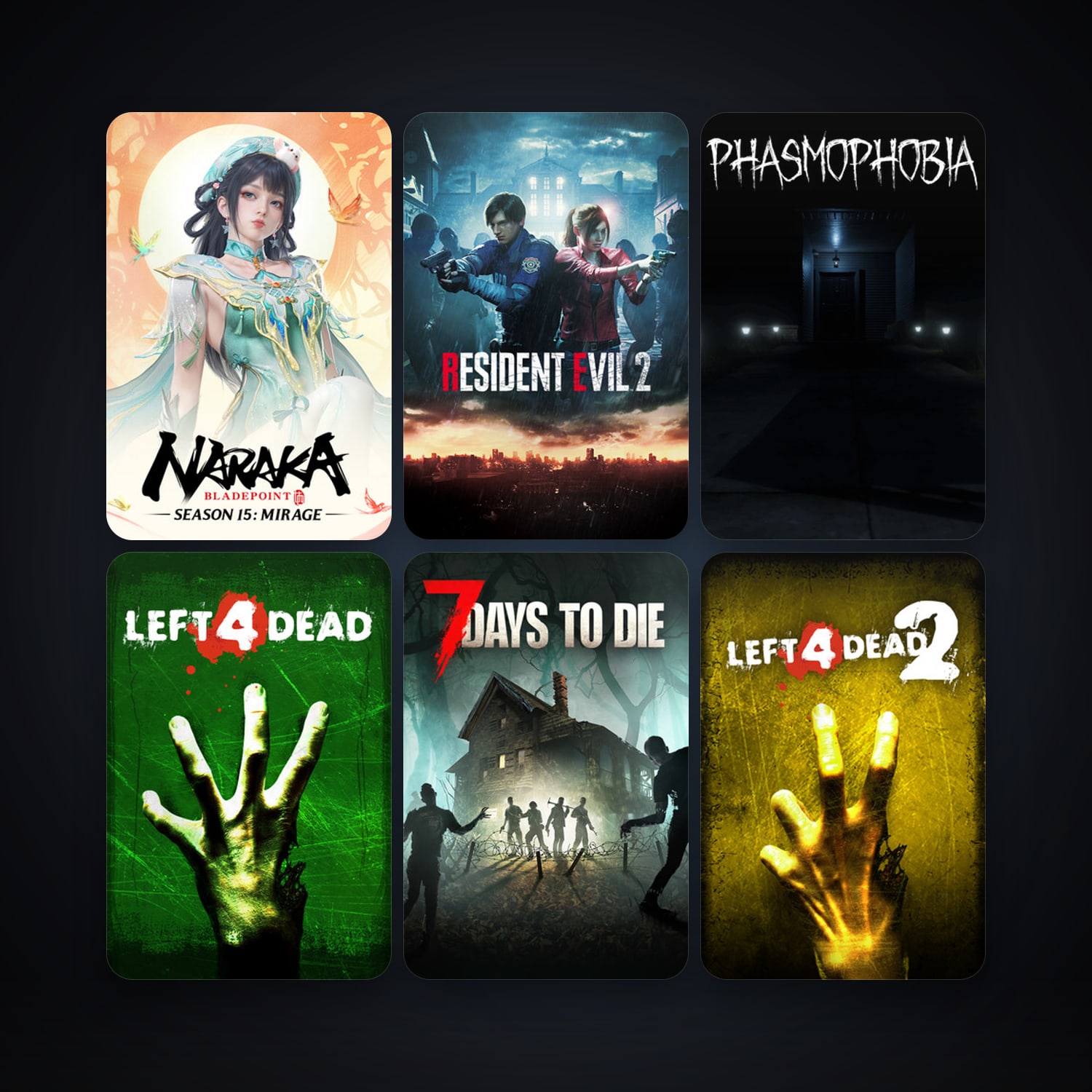 Left 4 Dead + Left 4 Dead 2, 10 games, clean — HabibiAccounts