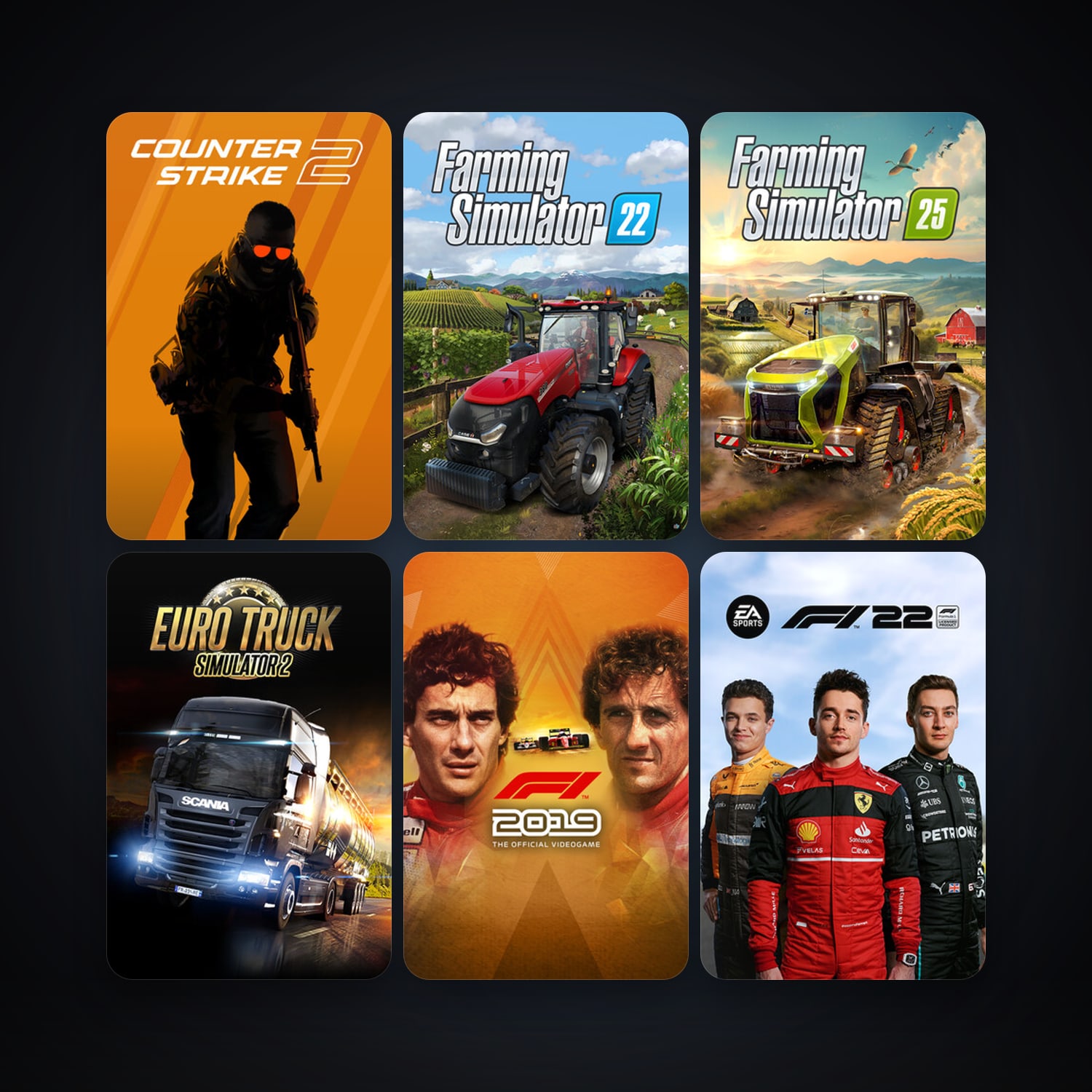 CS2 Prime + Euro Truck Simulator 2, 30 games, clean — HabibiAccounts
