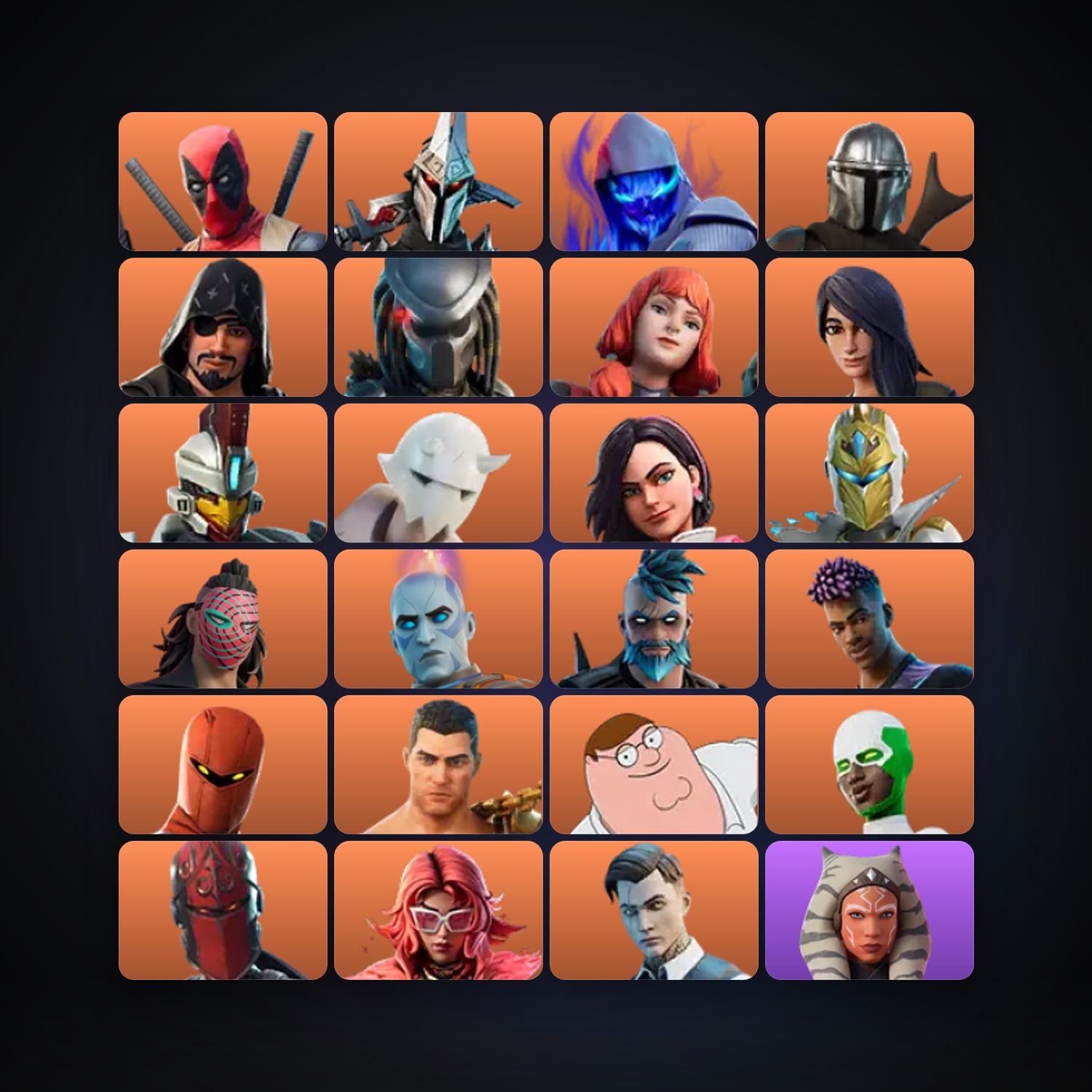 Fortnite locker — 167 skins — 200 V-Bucks — lvl 2228 — HabibiAccounts