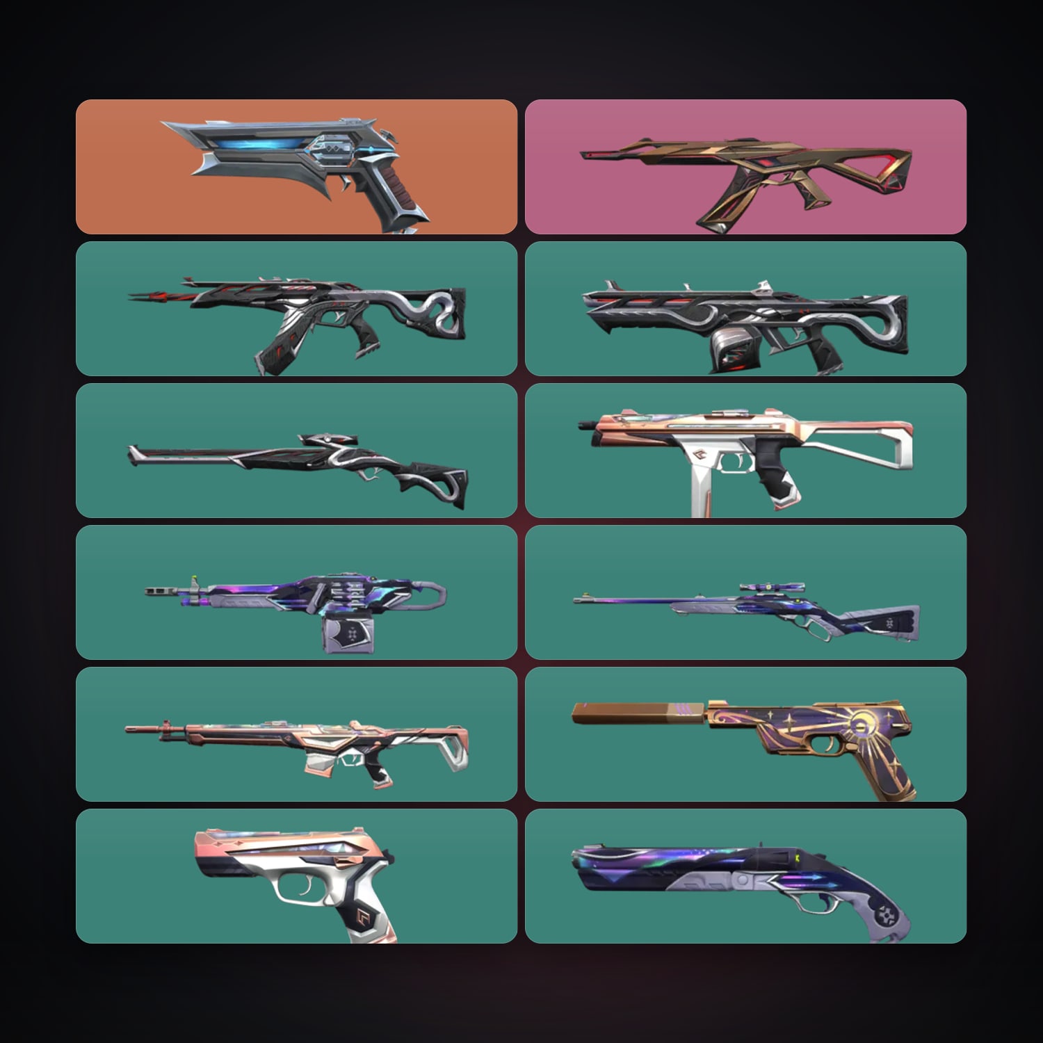 EU Silver 2 locker — 12 skins, lvl 74 — HabibiAccounts