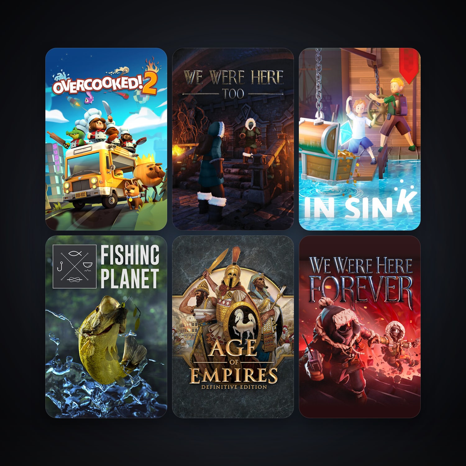 Fishing Planet + We Were Here Too, 29 games, clean — HabibiAccounts