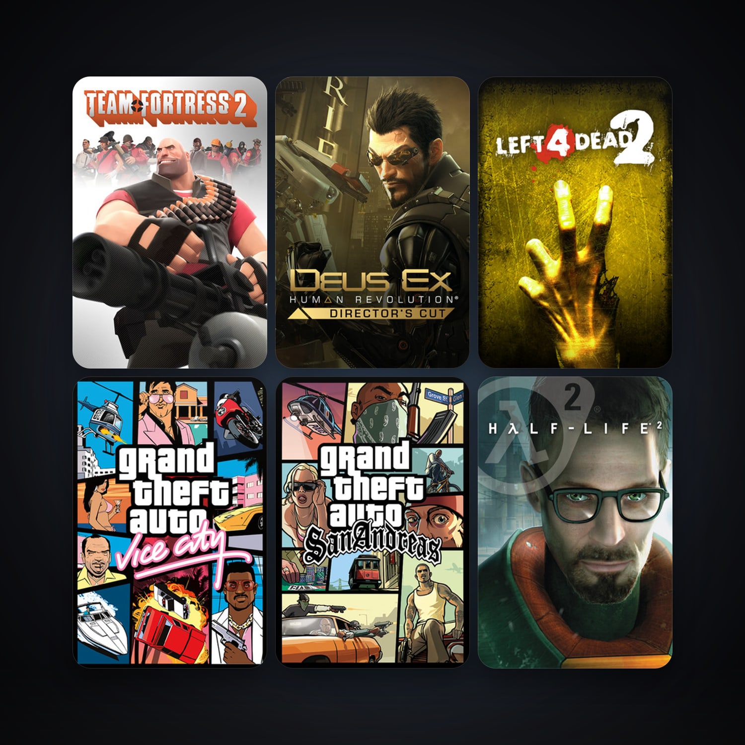 Half-Life 2 + Team Fortress 2, 139 games, clean — HabibiAccounts