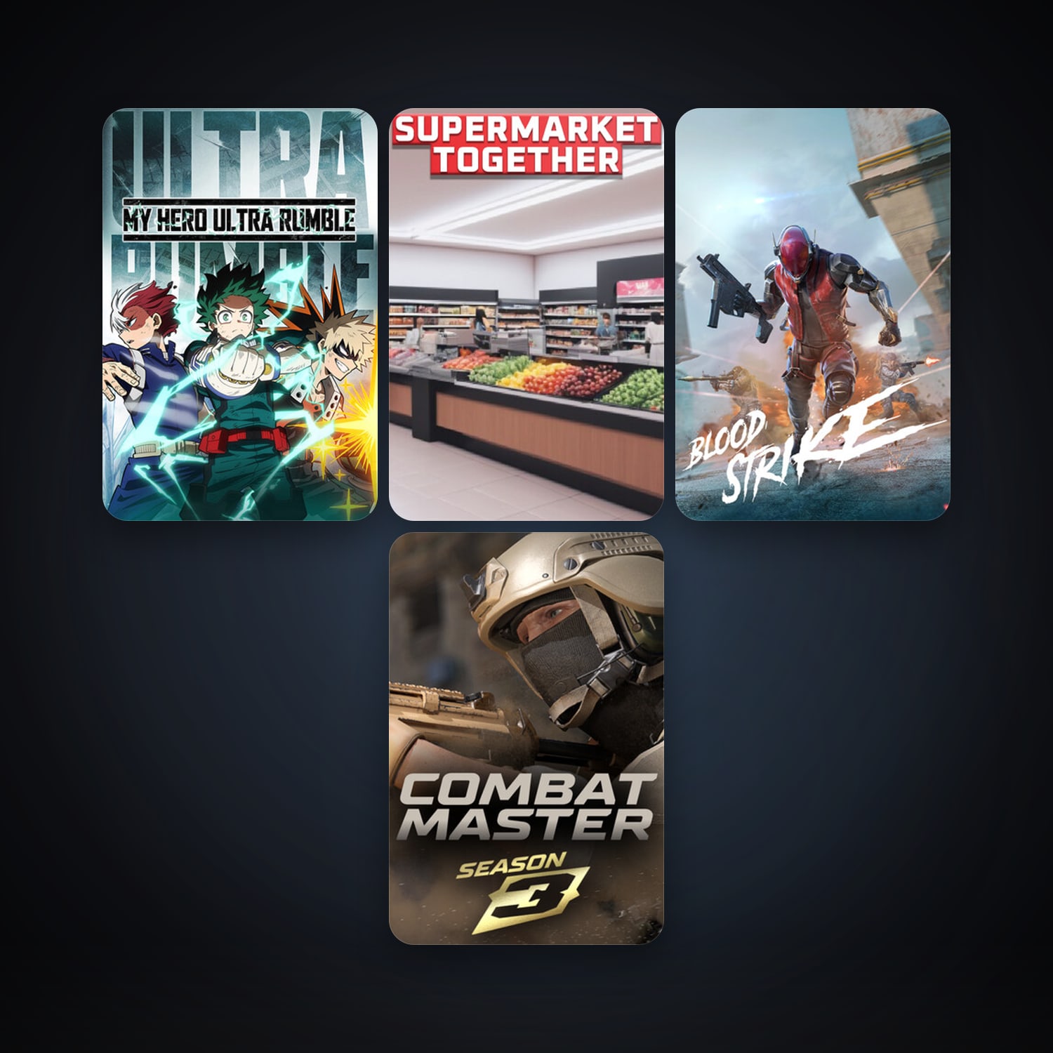MY HERO ULTRA RUMBLE + Combat Master: Season 1, 7 games, clean — HabibiAccounts