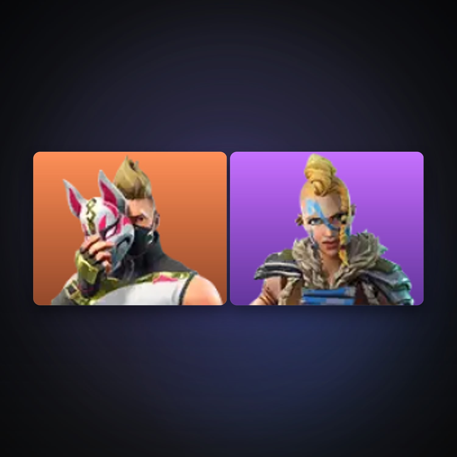 Fortnite locker — 2 skins — 550 V-Bucks — lvl 197 — HabibiAccounts