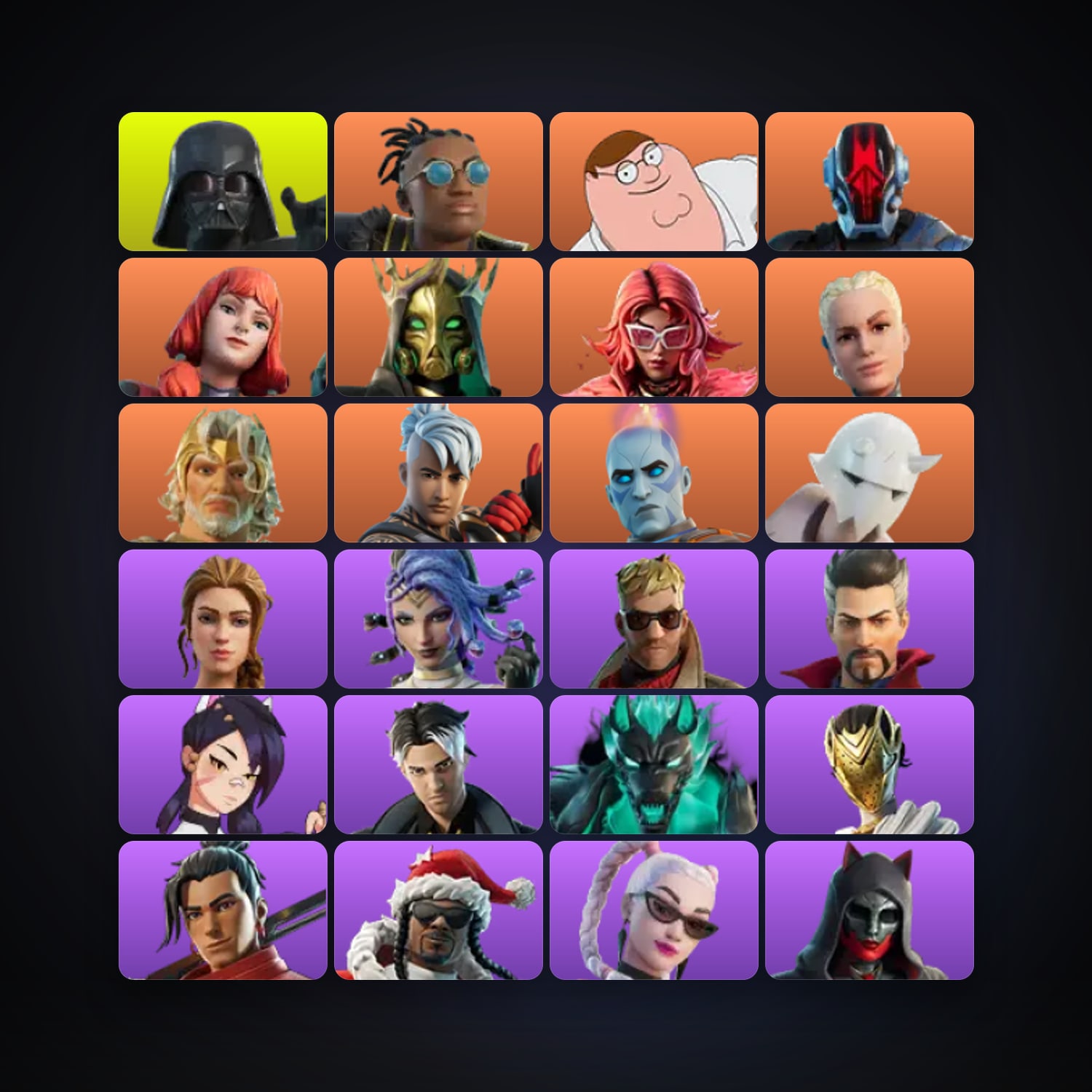 Fortnite locker — 67 skins — lvl 1706 — HabibiAccounts
