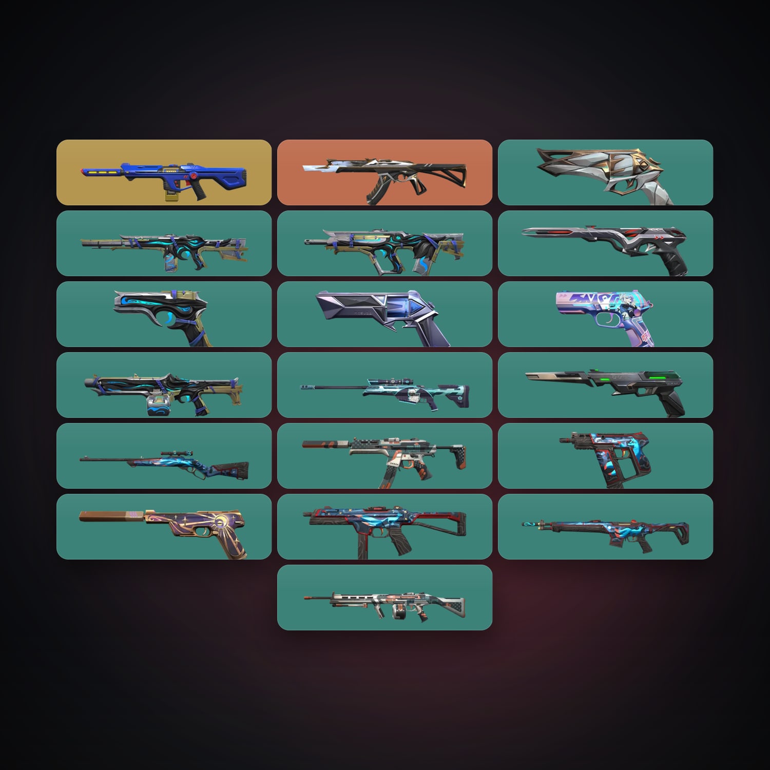 AP Diamond 2 locker — 19 skins, lvl 181 — HabibiAccounts