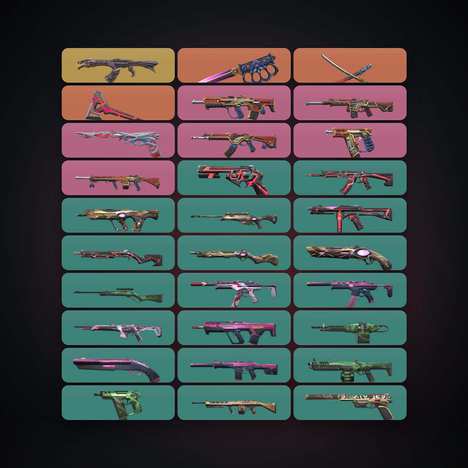 EU Gold 1 locker — 3 knives, 32 skins, lvl 91 — HabibiAccounts