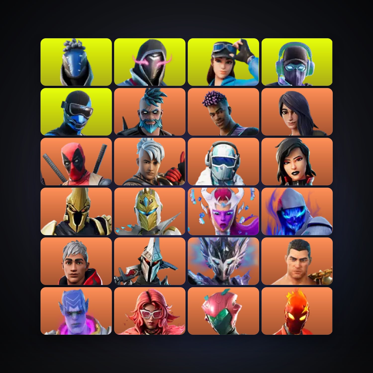 Omegarok — Fade — 252 skins — 1.2K V-Bucks — lvl 4478 — HabibiAccounts