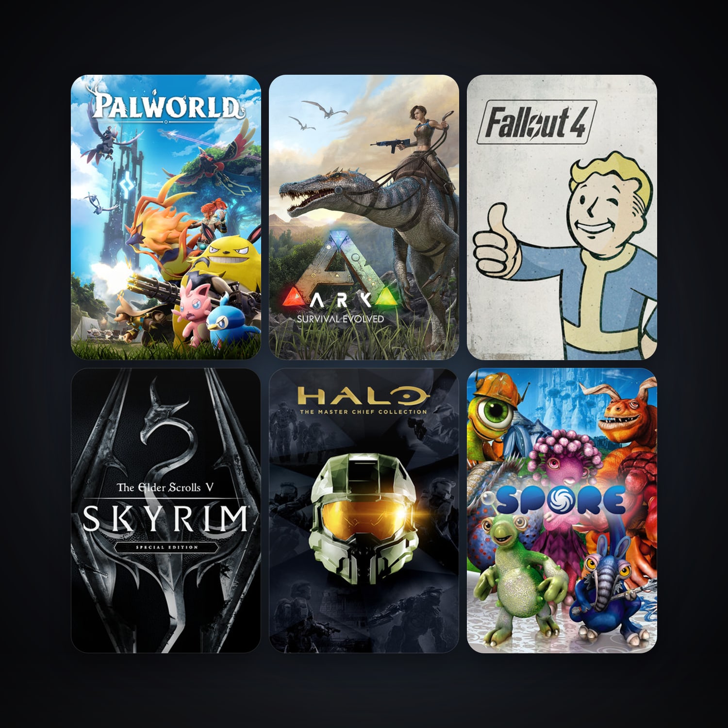 SPORE + ARK: Survival Evolved, 99 games, clean — HabibiAccounts