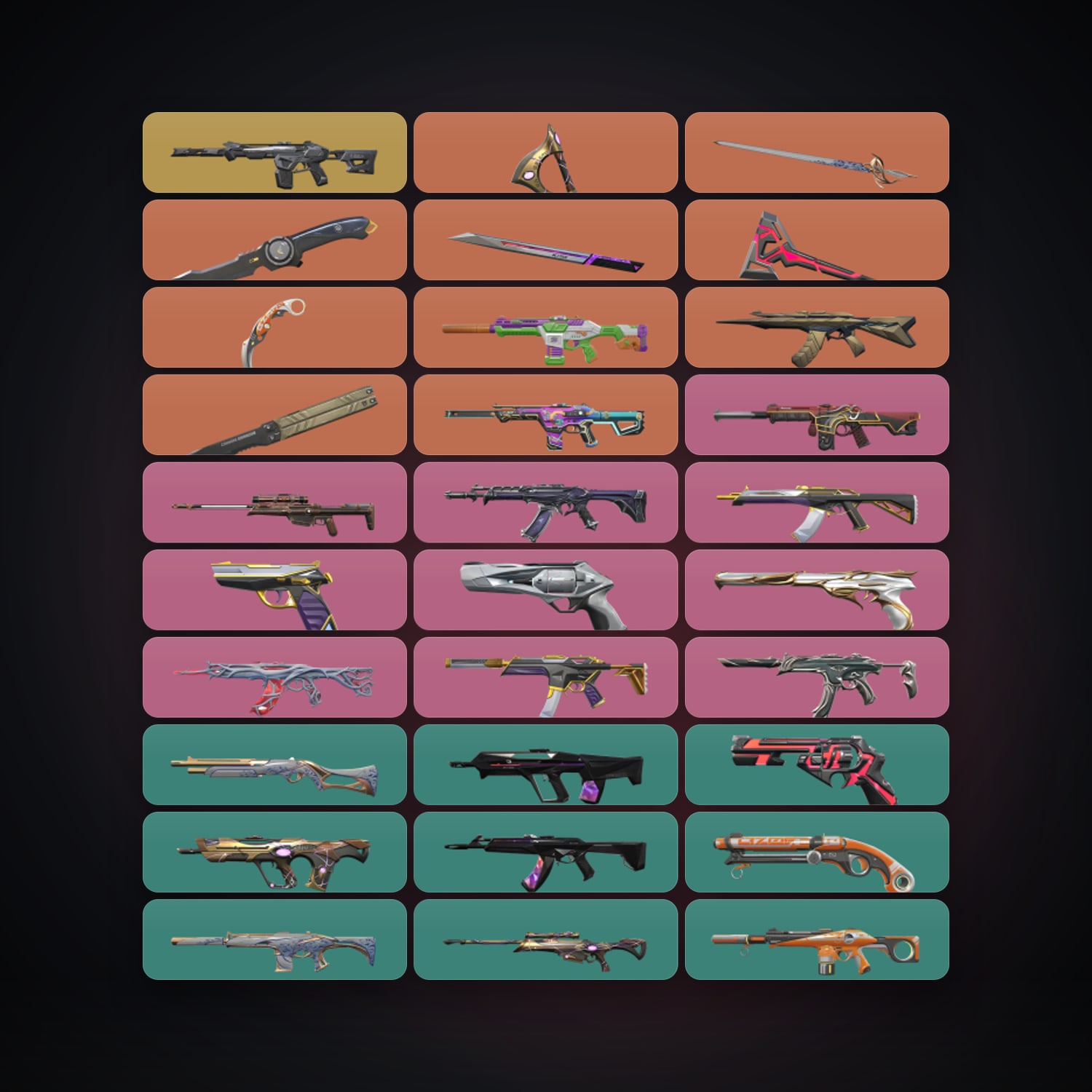 LA Silver 2 locker — 7 knives, 127 skins, lvl 472 — HabibiAccounts