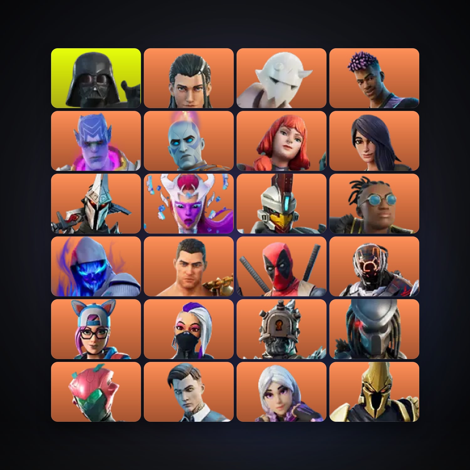 Fortnite locker — 178 skins — 150 V-Bucks — lvl 3124 — HabibiAccounts