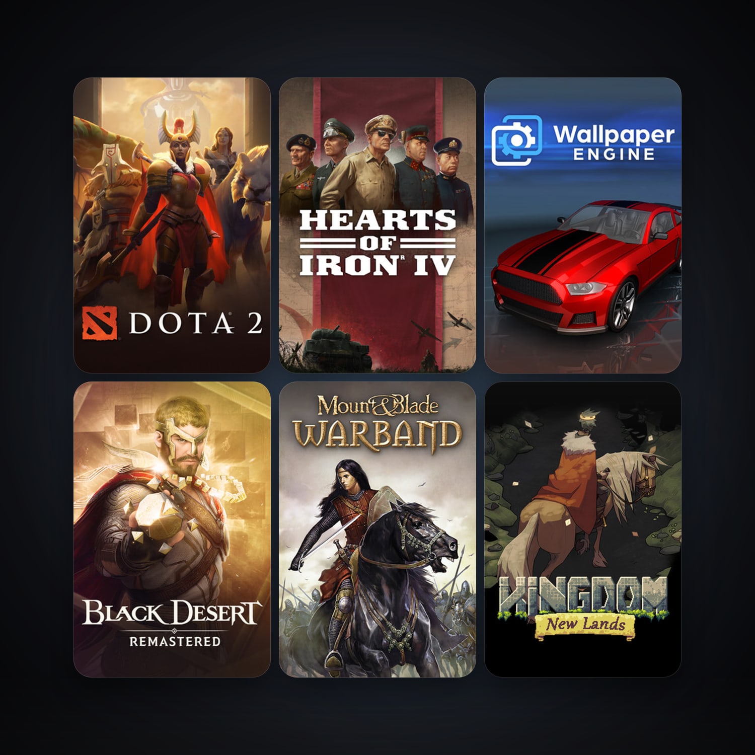 Mount & Blade: Warband + Geometry Dash, 87 games, Steam 15, clean — HabibiAccounts