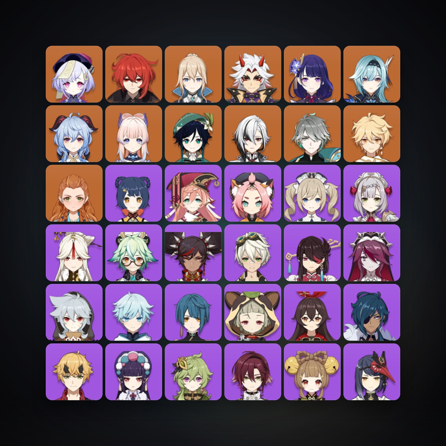 Genshin Impact | AR 57 | 45 Chars | 11× 5★ — Genshin / miHoYo Account — HabibiAccounts