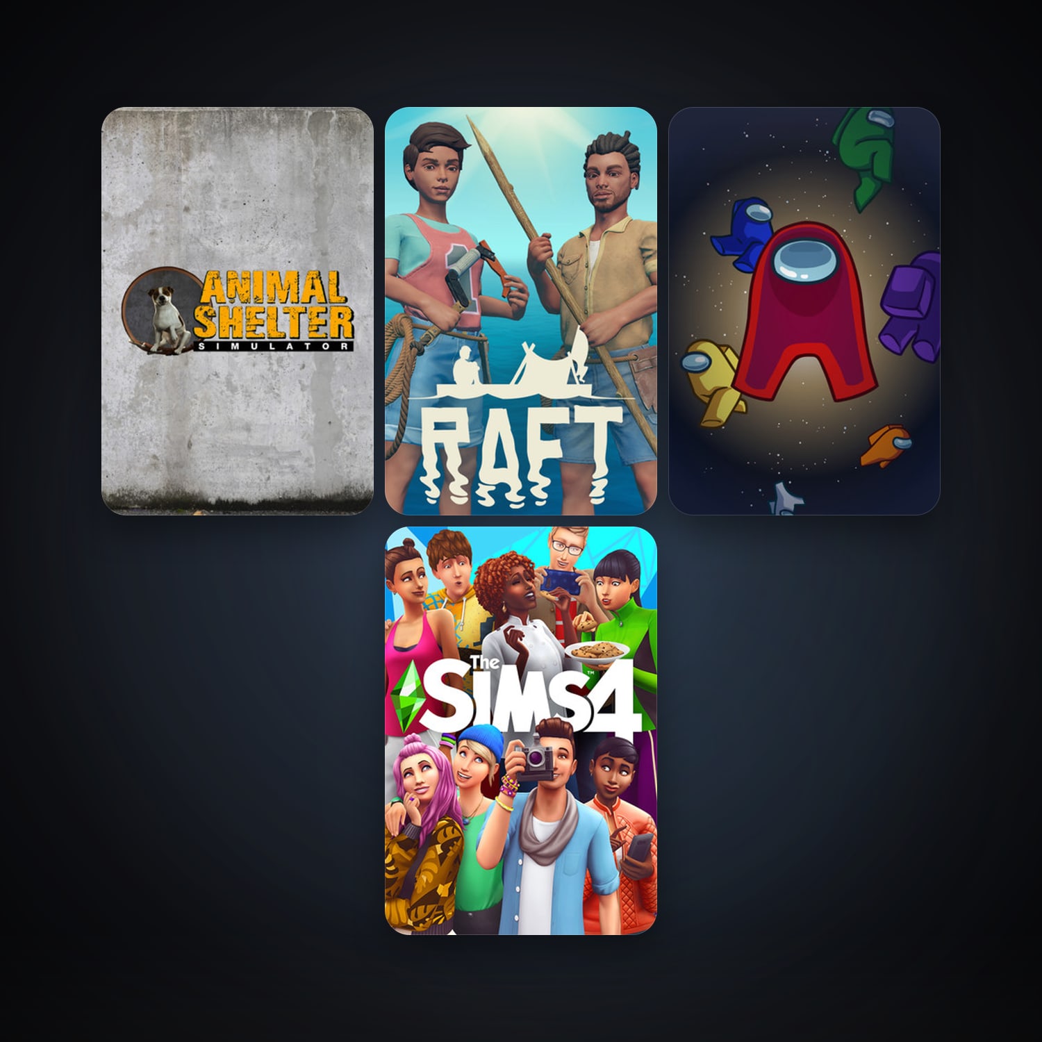 Raft + Among Us, 11 games, clean — HabibiAccounts