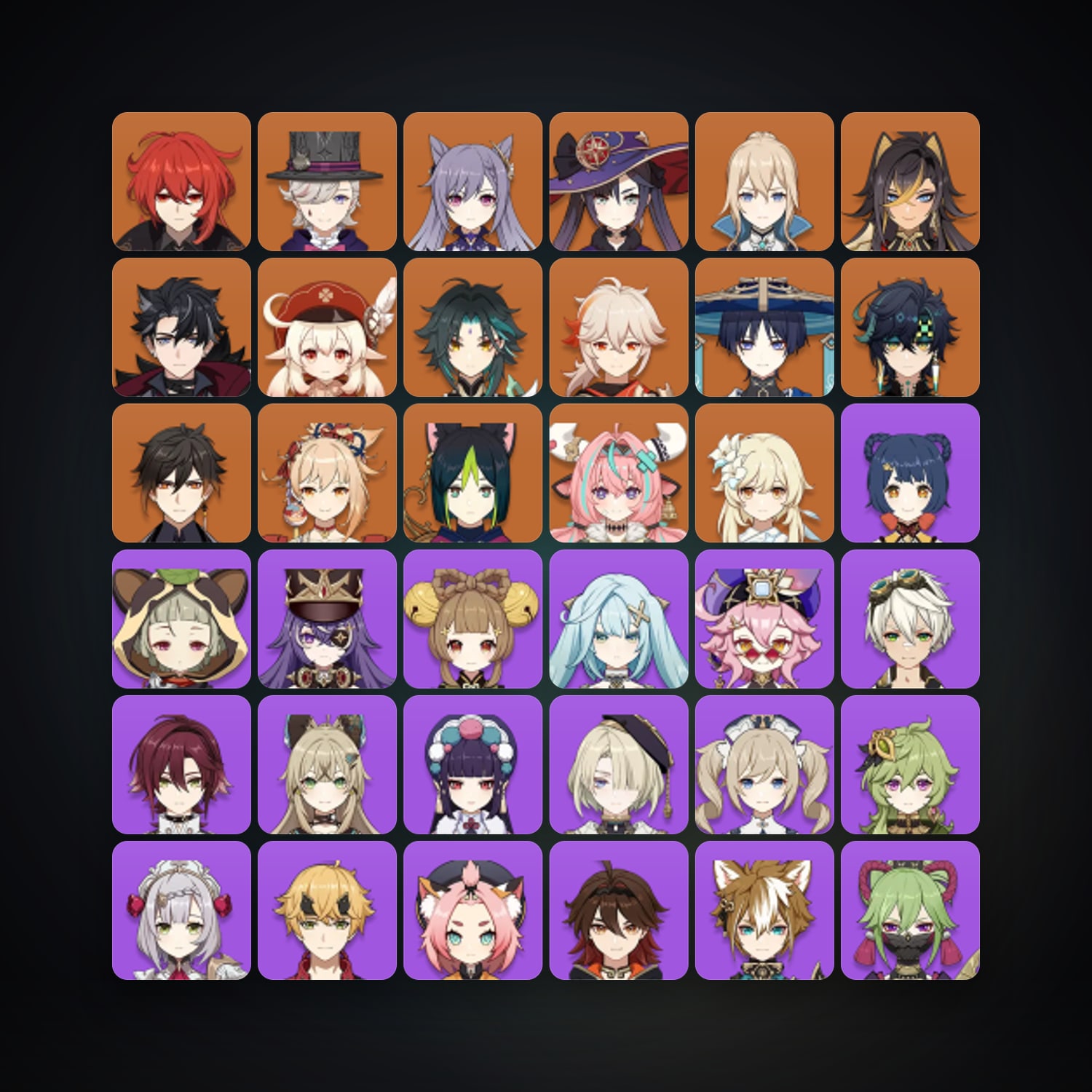 Genshin Impact | AR 57 | 59 Chars | 16× 5★ — Genshin / miHoYo Account — HabibiAccounts